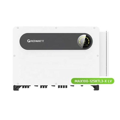 180V-1000V Input Voltage Growatt MAX 125KTL3-X LV 3 Phase Inverter for Solar System
