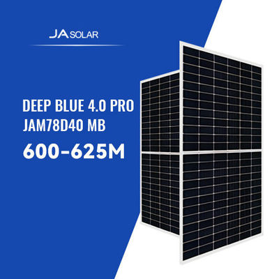 610W JA Mono MBB Half-Cell N-type Bifacial Double Glass PV Module Solar Panel 4mm 2 IEC