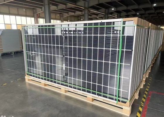 610W JA Mono MBB Half-Cell N-type Bifacial Double Glass PV Module Solar Panel 4mm 2 IEC