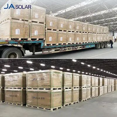 610W JA Mono MBB Half-Cell N-type Bifacial Double Glass PV Module Solar Panel 4mm 2 IEC
