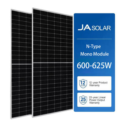 Topcon Bifacial Mono Solar Panel 500W 600W 700W with Anodized Aluminium Alloy Frame