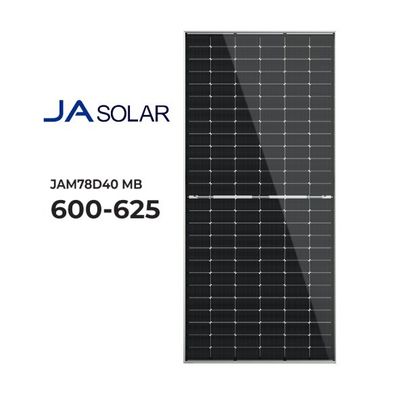 High Power JA Solar Mono N-Type Bificial Solar Panels Half Cell 144 Cells 600W PV Panels