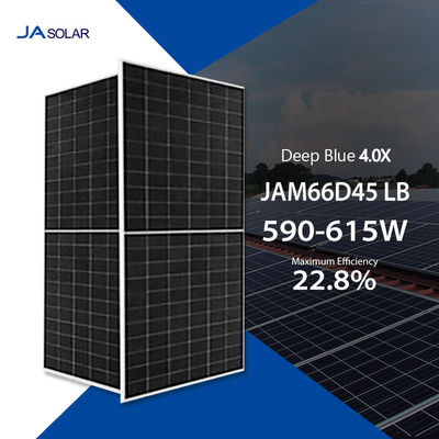 JA Solar Panel Mono 590W 595W 600W 605W 610W 615W with High Conversion Efficiency