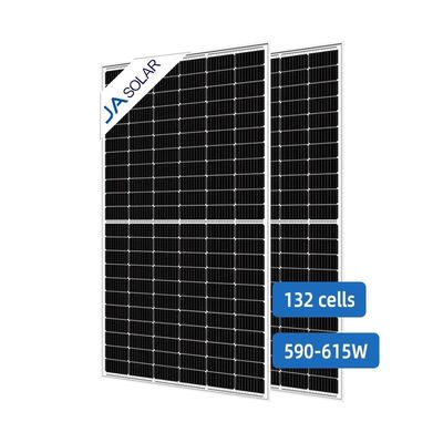 JA Solar System Plate Mono Panel 590W 595W 600W 605W 610W 615W at 22.80% Panel Efficiency