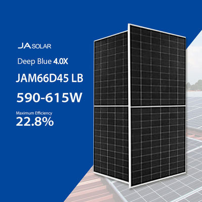 JA Deep Blue 4.0 JAM66D45 LB 182mm N-Type Dual Glass Solar Panel Bifacial 590W-615W