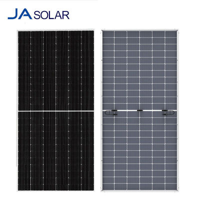 Junction Box 3 diodes JAM66D45 LB 595W N-Type Bifacial Double Glass JA Solar Pv Module