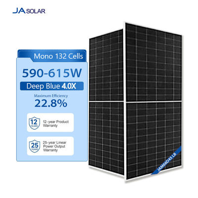 Panel Dimensions 2382mmx1134mmx30mm JA Solar Panel 610w JAM66D45 for Europe