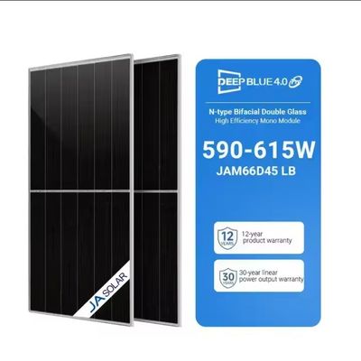 JA SOLAR 615W Bificial Half-Cell Solar Panels Top Efficiency for On-Roof Installation