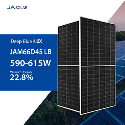 182mmx182mm Cell Size Bifacial Solar Module with Front Glass/Back Glass by JA SOLAR