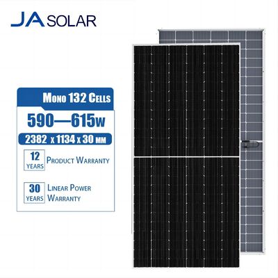 JA SOLAR Efficiency Bifacial Solar Panel with Double-glass and Half-Cell MBB Technology