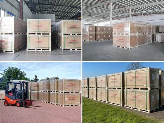 Anodized Aluminium Alloy Frame Longi 550W Tier 1 Solar Panels for Sustainable Power Generation