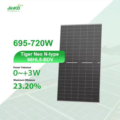 23.20% Panel Efficiency Jinko N Type Half Cell Bifacial Solar Panel For Large Power