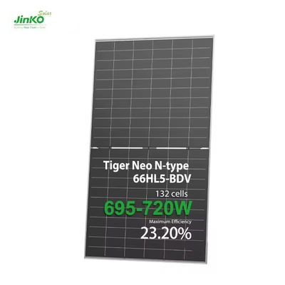 Jinko N Type Tiger 700W 710W 720W Mono Tier 1 Solar Panels for Home Electricity Mono-crystalline