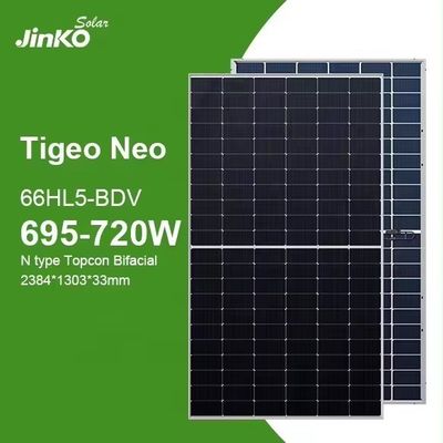 Commercial N Type Topcon PV Module 720W 715W 710W 705W 700W Jinko Solar Module Tiger Neo