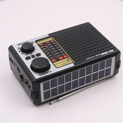 Classic Style Outdoor Solar Powered Radio Am Fm Sw Multi Bands With Speaker LED Light
