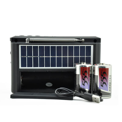 Solar Powered  Rechargeable AM FM Radio Music with LED Torch Multifunction Solar Radio