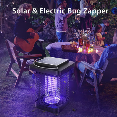 Water Retardant Solar Mosquito Killer Lamp Outdoor Solar Bug Zapper anti shock
