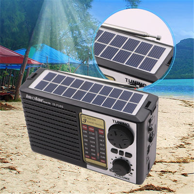 Portable Rechargeable Usb Home Wireless Speaker AM FM SW Multi Band Radio with Speaker LED Light Solar Panel