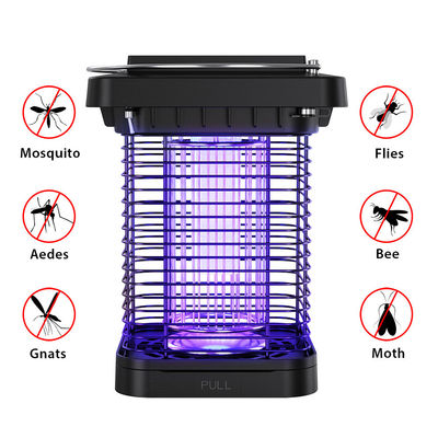 Solar Mosquito Zapper USB Rechargeable Electric Indoor/Outdoor Pest Killer Quiet & Baby-Safe ETL Certified