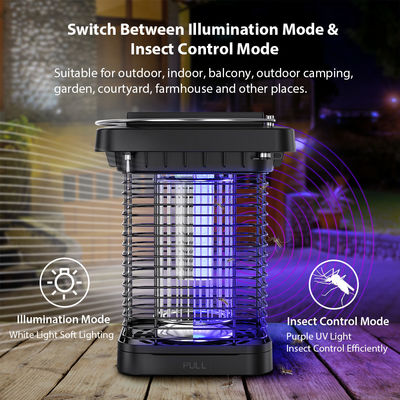 Solar Mosquito Zapper USB Rechargeable Electric Indoor/Outdoor Pest Killer Quiet & Baby-Safe ETL Certified