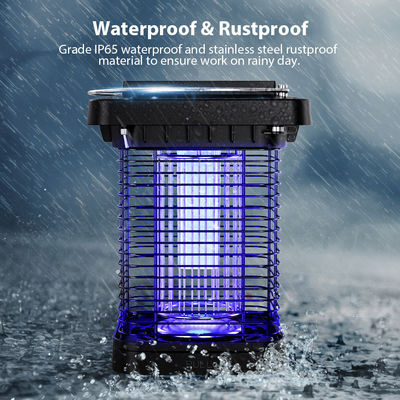 Solar Mosquito Zapper USB Rechargeable Electric Indoor/Outdoor Pest Killer Quiet & Baby-Safe ETL Certified