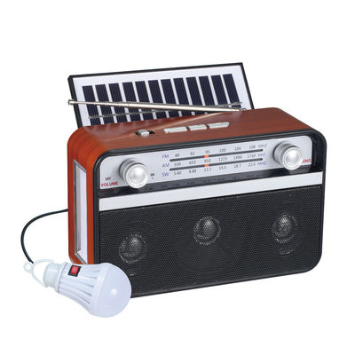Solar Panel Charging Usb Tf Music Player Fm Am Sw 3 Band Radio with BT Popular in Southeast Asia and South America