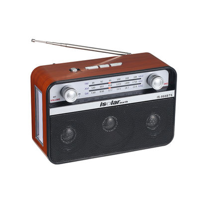 Wireless Solar Panel Charging USB High Sound Quality Music Player FM AM SW 3 Band Radio and BT Speaker