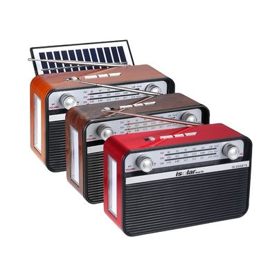Wireless Solar Panel Charging USB High Sound Quality Music Player FM AM SW 3 Band Radio and BT Speaker