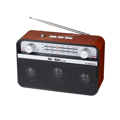 Wireless Solar Panel Charging USB High Sound Quality Music Player FM AM SW 3 Band Radio and BT Speaker