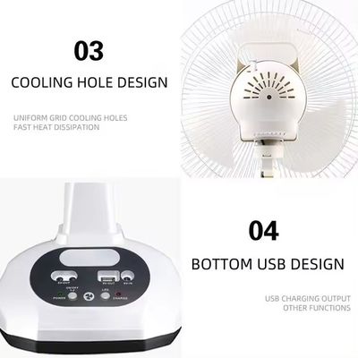 12 Inch Rechargeable Solar Panel Fan Solar Powered Outdoor Fans Solar Fan with Remote Brushless Motor
