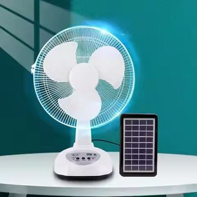 12 Inch Rechargeable Solar Panel Fan Solar Powered Outdoor Fans Solar Fan with Remote Brushless Motor