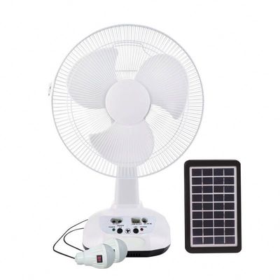 Table Fans Rechargeable Power  with Solar Panel Energy Solar Electric Fan Lanterns Camping Led Light Solar Fan