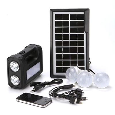 ABS Material Solar Led Lighting Kit Portable Solar Indoor Lighting System 4V