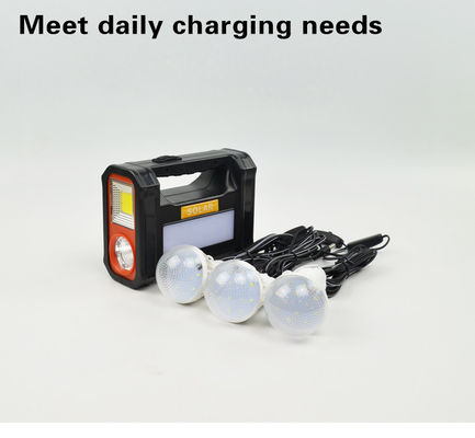ABS Material Solar Led Lighting Kit Portable Solar Indoor Lighting System 4V