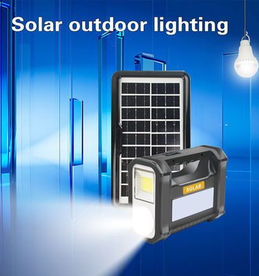 Outdoor Camping Solar Mobile Lighting System Compact 3W Solar Led Light Kit