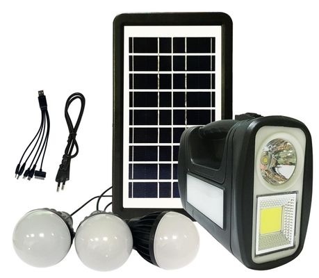 Multifunction Portable Mini Home Outdoor Led Camping Solar Searchlight Energy Lighting System Kit