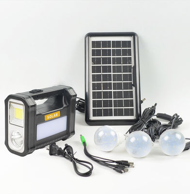 Multifunction Portable Mini Home Outdoor Led Camping Solar Searchlight Energy Lighting System Kit