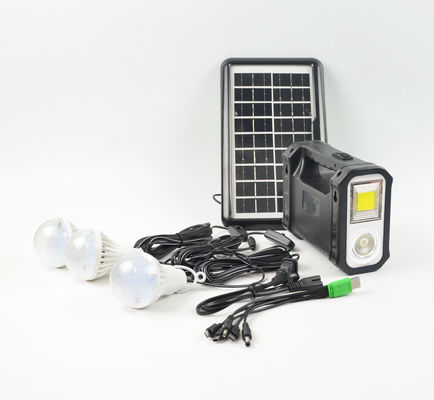 Multifunction Portable Mini Home Outdoor Led Camping Solar Searchlight Energy Lighting System Kit