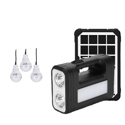 4500mAh Battery Solar Powered Portable Led Bulb Lights Flashlight Solar Handheld Spotlight Emergency Lights