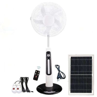 Customizable 18 Inch Solar Fan Rechargeable Solar Standing Fan For Home