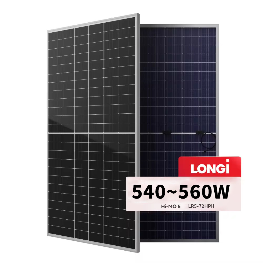 Panel 108 108 Cells 550W Monocrystalline Solar Panel for Home Dual Glass Design ...