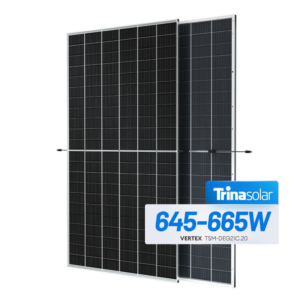 Trina Solar Panel Vertex TSM-DEG21C.20 645-665W Bifacial Dual Glass ...
